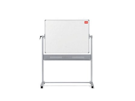 Nobo Whiteboard, mobil, magnetisk emaljyta, aluminiumram, dubbelsidig, 1500 x 1200 mm - Lyreco - Kontorsmöbler och inredning - Whiteboardtavlor och 