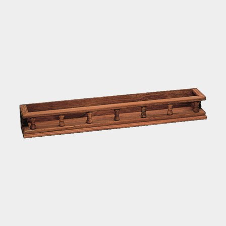 Spice rack boat Roca, teak, 60 x 9.5 x 7 cm