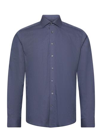 Bs Edvald Slim Fit Shirt Navy Bruun & Stengade