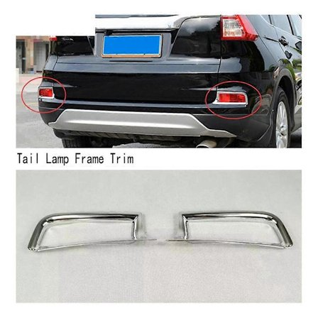 Krom Bakre Dimljus Lamp Ram Skydd Trim för Honda CRV CR-V 2015 2016
