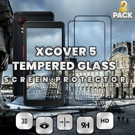 2 Pack Samsung Xcover 5 - Härdat glas 9H-Super kvalitet 3D