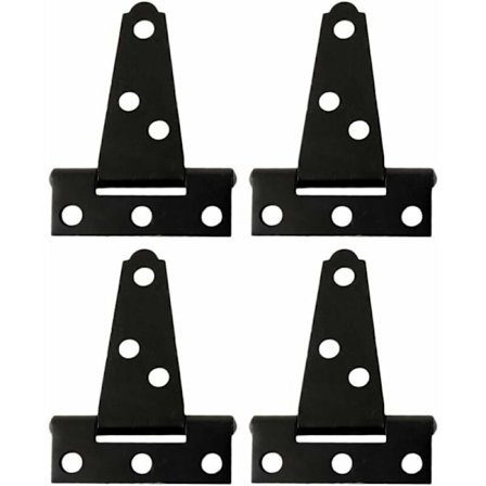 2 tuuman musta lakattu kolmio sarana rauta T- sarana ruostumaton ovi T- sarana, kodin huonekaluihin, oviin ja ikkunoihin jne.