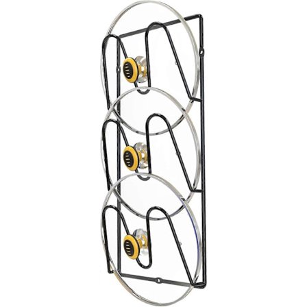 Grydelåg Organizer Rack, 3-lags Grydelåg Holder til Skabsdør/Væg, Dørmonteret Rustfri Gryde- og Pandelåg