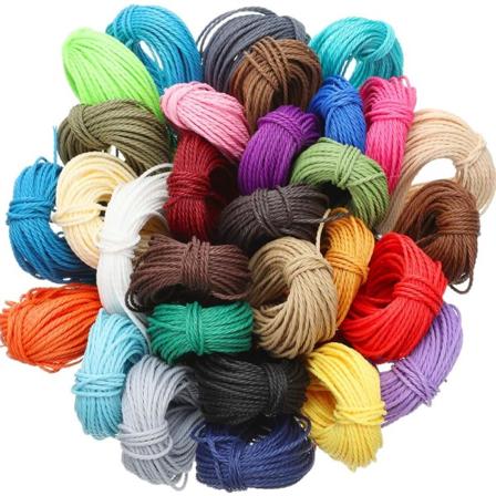 328 meter 30 farver 1mm vokset polyestergarn snor makramé armbåndstråd til smykkefremstilling DIY snore 10m hver farve