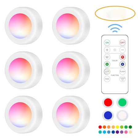 Kreativ 16 farvet LED tryk lille natlampe skifter hurtigt farve