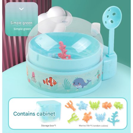 Fisked detektor leksakspris present handhållen liten leksak marint liv miniatyr nyhet fångare förvaringslåda födelsedag karneval fest spel present