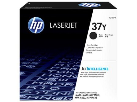 HP 37Y - Ekstra høy ytelse - svart - original - LaserJet - tonerpatron (CF237Y)