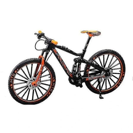 Mini 1:10 Legeringscykelmodell Gjuten Metall Finger Mountainbike Leksak orange