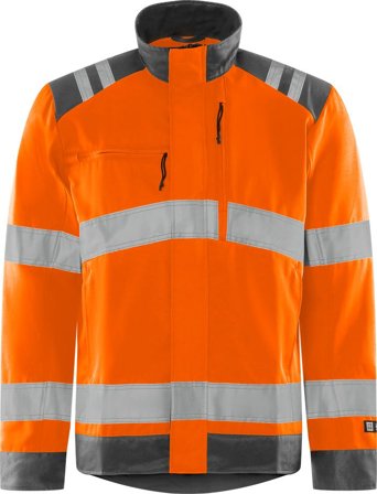 Fristads Herr Varseljacka Green 4067 GPLU, klass 3, Varsel Orange/Grå