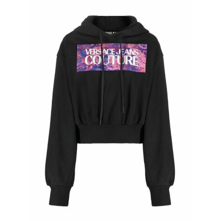 Versace Jeans Couture, Hoodies Zwart, Dames, Maat:S
