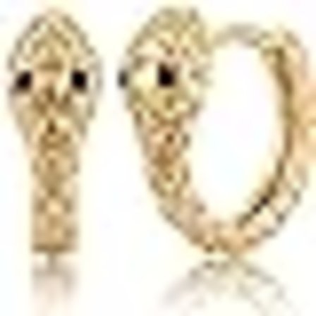 Kvindernes Guld Slange Øreringe 18K Guldbelagt Delikat Slange Vedhæng