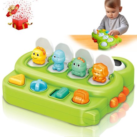 Dinosaurie Pop Up Leksaker för 1 År Gamla Flickor och Pojkar Babyleksaker 6 till 12 Månader Presenter för 1 År Gamla Första Födelsedagspresenter