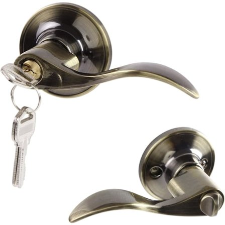 Indvendig dørhåndtag med lås og nøgle