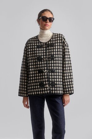 Malina - Lou jacka - S - Black Checks