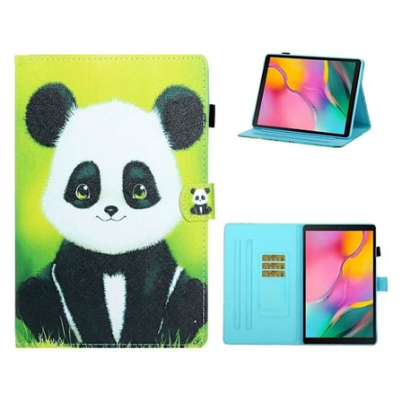 Samsung Galaxy Tab A 10.1 (2019) mönstrat flipfodral i läder - Panda