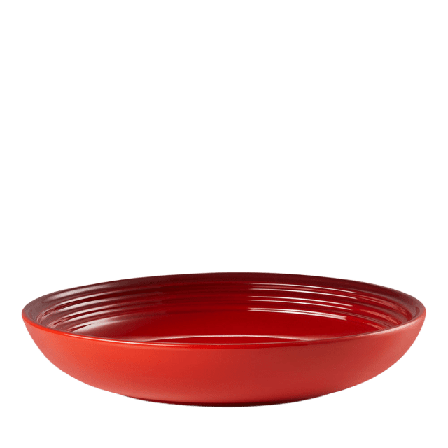 Le Creuset Pastatallrik Signature stengods 22 cm Cerise Serveringstillbehör Unisex Rosa