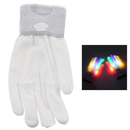 Led färgglada handskar Finger Lights Party Rave blinkande handske