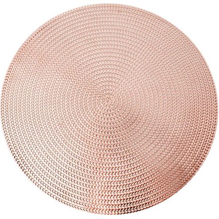 Runda Underlägg för Matbord Set om 6 Utskurna Metalliska Pl DXGHC