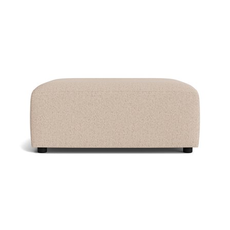 Como Pouf Hocker in Montreal Beige, elegantes Design passend zur Como-Serie, bequemer Polsterhocker für Wohnzimmer, Höhe 42cm, modern schlicht