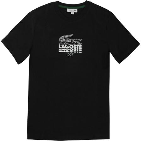Lacoste Round Neck Cotton T-shirt Sort, Herre T-shirts