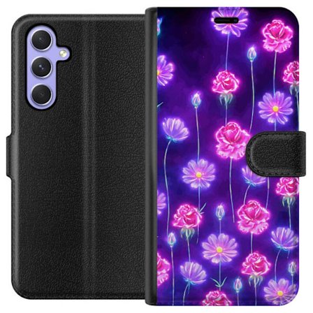 Kompatibel Tegnebogsetui til Samsung Galaxy A54 Bloom Reverie Electric Petals
