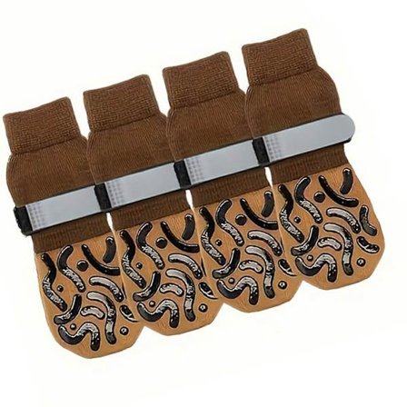 4 st Vinter Husdjur Hundstrumpor Mjuka Bekväma Husdjursstrumpor Hög Elasticitet Strumpor Mode Husdjurstillbehör XL[YJD]