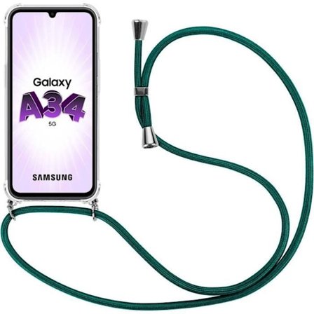Skyddsskal - Samsung - Galaxy A34 5G - Flexibelt - Repfria - Inkluderad axelrem