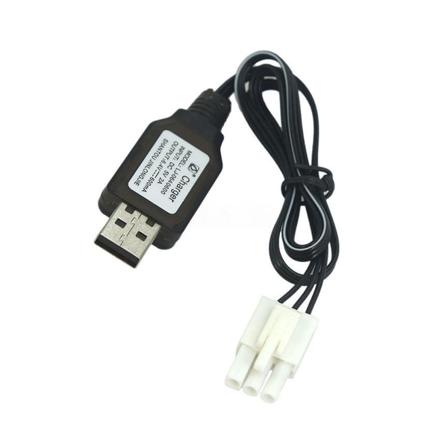 600mA 6,4V USB-laderkabel EL4.5-3p plugg P-til-r for RC-bil lastebil hastighetsbåt Js (FMY)