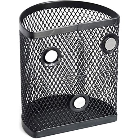 Magnetisk Blyantsholder Køleskabsmagnet Penholder Mesh Opbevaringskurv Magnetisk Blyantpotte til Børnebord Hvidtavle (Blyanter Medfølger Ikke)
