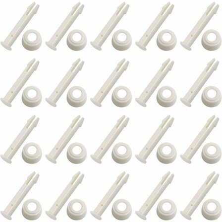 20 st plastpool skarvpinnar för vanliga poolpinnar med skarvar reservdelar för poolram, reservdelar (5,5