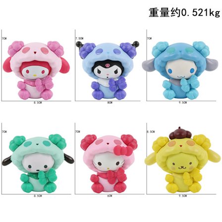 Mub- Melodifigur Sanrio Kanel Hund Culomi leksak Back to the little friend Melody