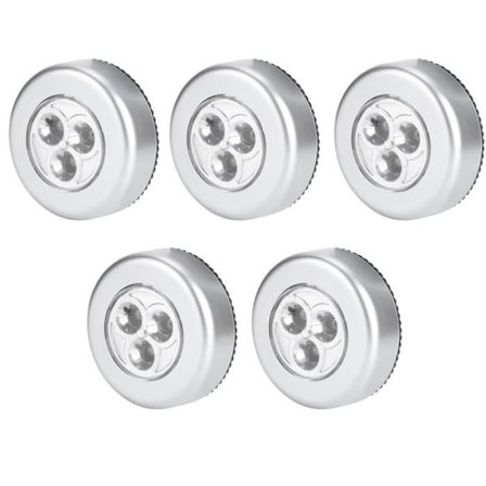 5 st Garderobslampa, Batteridrivna LED-lampor, Hushåll för Verktygslåda Förråd