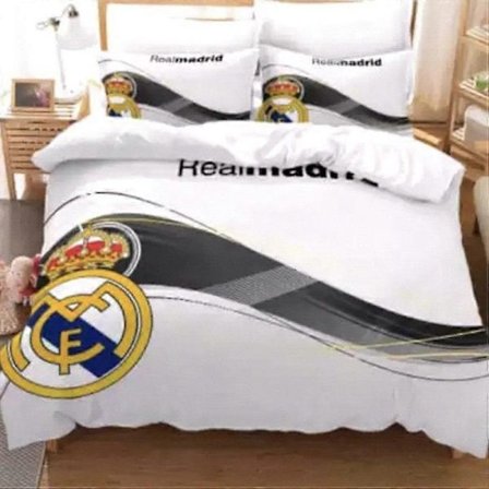 Uusin vuoden 2026 sängynpeitesetti, jalkapallojoukkuepainatuksella varustettu pussilakanasetti, pehmeää mikrokuitumateriaalia, sisältää tyynyliinat, 3