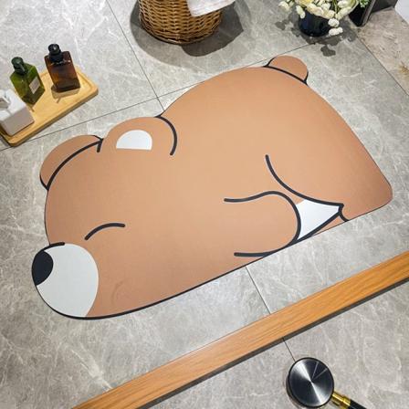 Kylpymatto Liukumaton imukykyinen suihku Kylpyhuonemattomatto No589 Coffee color 50*80cm