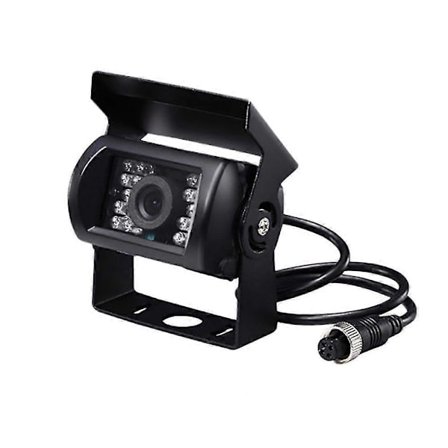 Flyghuvud Bil Bakre Monitor Uppgradering 700tvl Ccd 18 Ir Leds Backkamera 12/24v För Lastbil