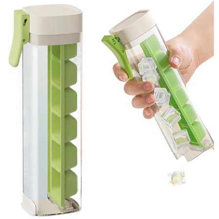 Isbitsform, enhands 1 tryck isbitsform 6 fyrkantiga frysformar, lätta att ta ut, lämpliga för drycker, whisky, cocktails, juice