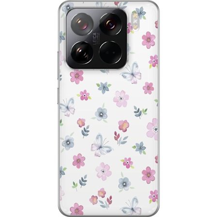 Mobilskal till Xiaomi 15 Pro med Blommor och fjärillar