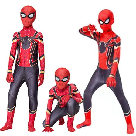 Superhjältedräkt för barn Avengers SpiderMan Cosplay-dräkt Z