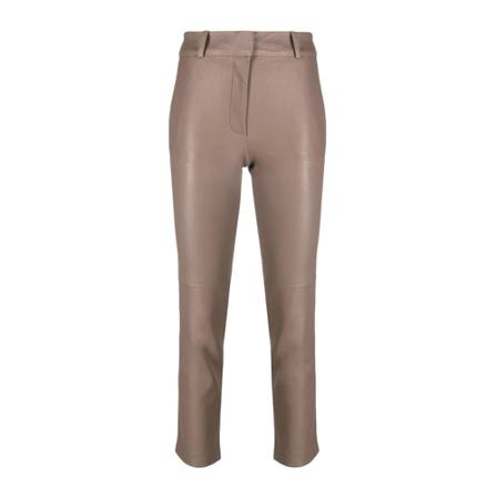 Arma, Leather Trousers Beige, Dames, Maat:M