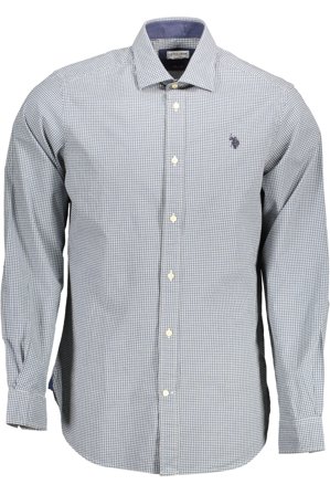 U.s. Polo Camicia Maniche Lunghe Uomo Azzurro