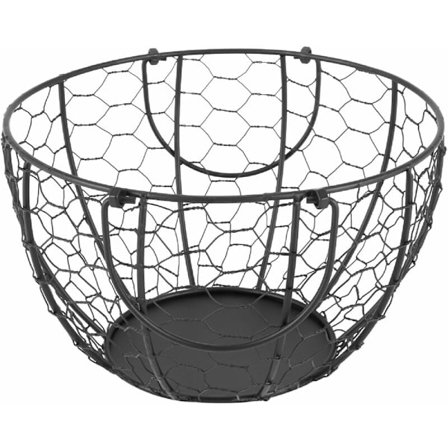 Järn äggkorg Fruktkorg Fruktkorg Samling Keramik Höna Prydnader Dekoration Kökstillbehör B