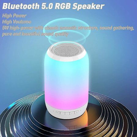 Bluetooth Speaker With Radio, Speaker Bluetooth Portable Music Box 7 Color Versions / Tws