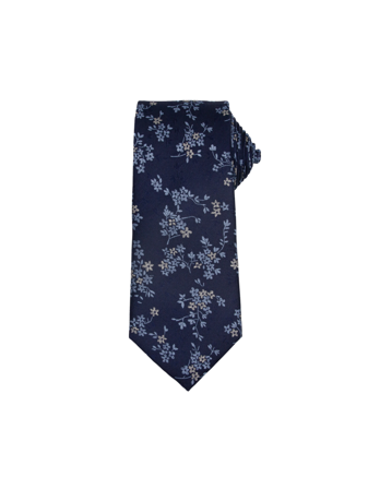 MATCH - Santi silkeslips - Intex - Str. ONESIZE - Herre - Tilbehør - Blå - 100% silke