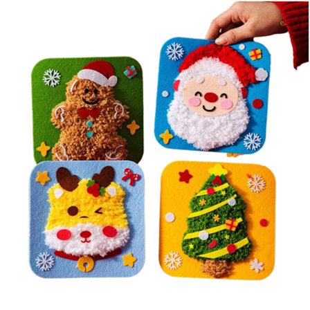 Leksaker för barn, julpysselsatser, juldekorationer, förskolepyssel, pedagogiska leksaker och sysatser för barn från 3 år och uppåt