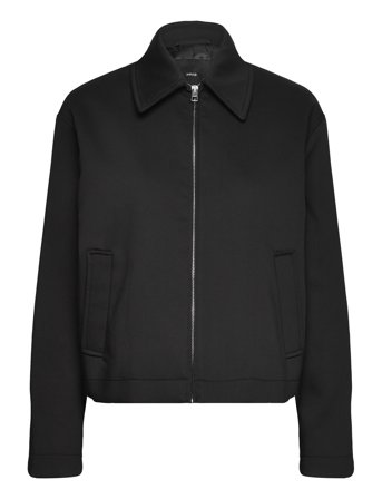 Cotton Jacket With Shirt Collar Black Mango