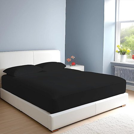 100 % egyptisk bomull 10"/25 cm djupa lakan - enkel - dubbel - king - super king