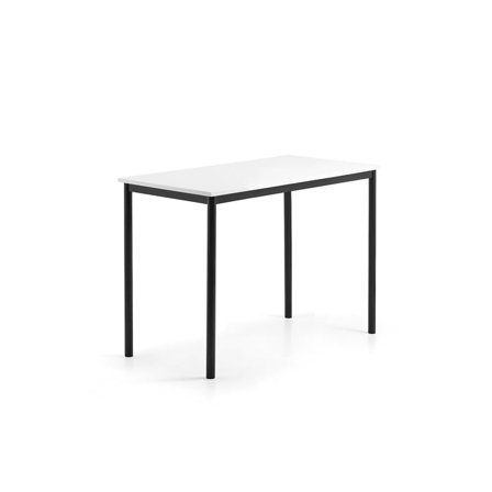 Skrivebord BORÅS, 1200x600x900 mm, whiteboard-bordplade, antracit