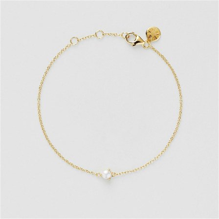 Mini Pearl Armbånd - 18K GULLBELAGT STERLINGSØLV