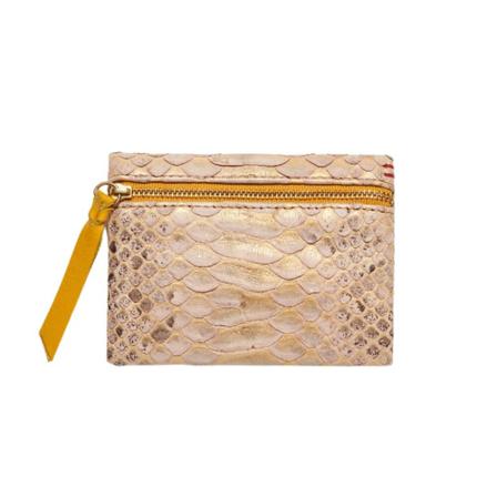 Claris Virot, Python Wallet Olivia Beżowy, Kobieta, Rozmiar: ONE Size