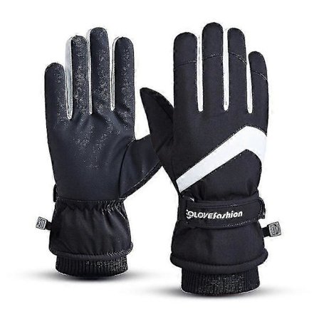 Vinter skihandsker til kvinder, vandtætte snowboardhandsker med touchscreen